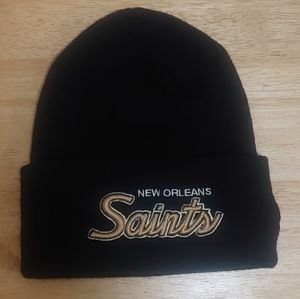 NFL New Orleans Saints Black Beanie One Size